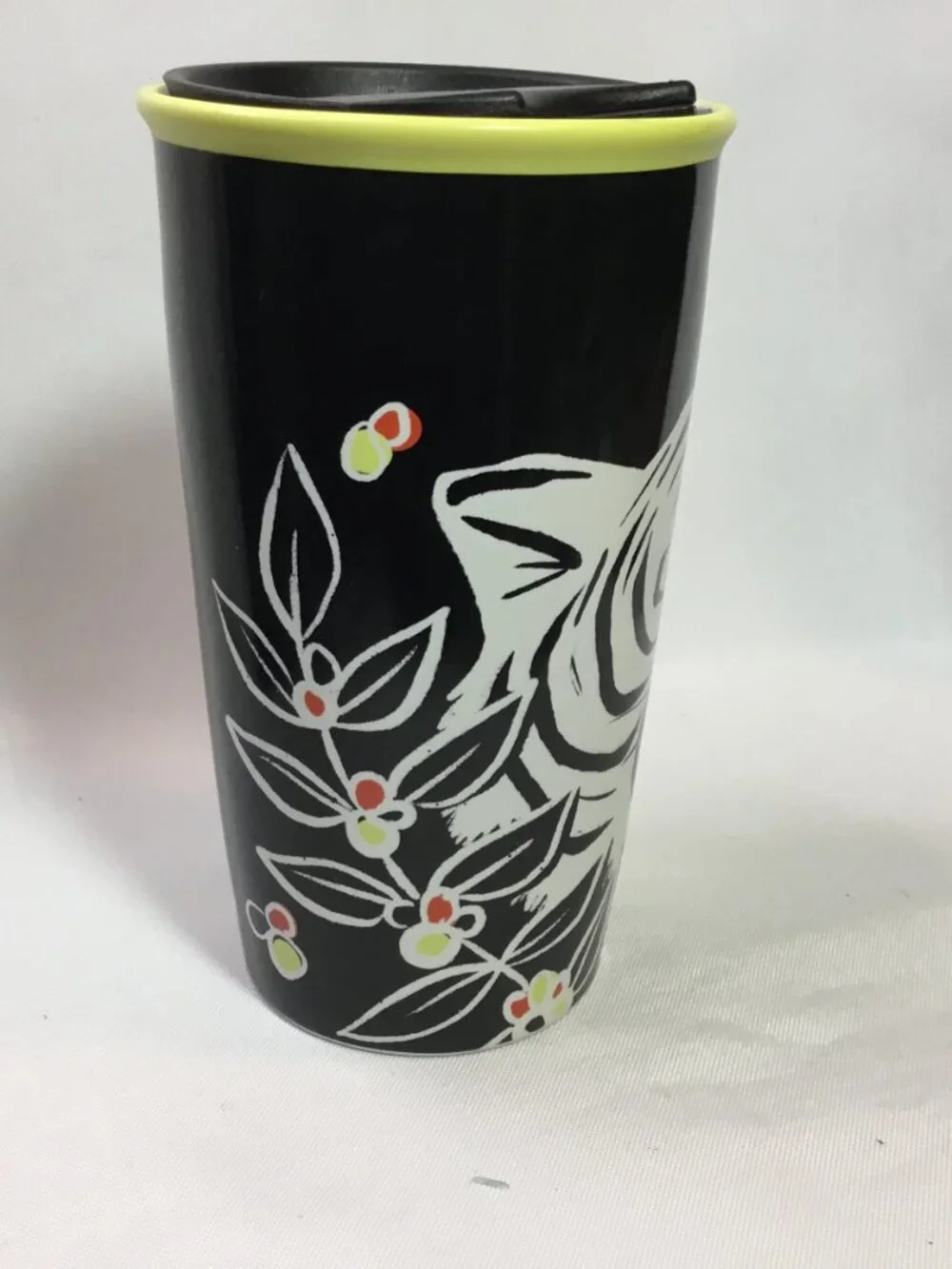 2018 Starbucks Sumatra Collection White Tiger Travel Tumbler w/Lid Mug Cup 12oz